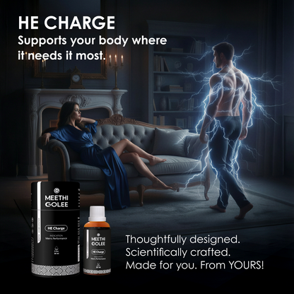 HE Charge – Men’s Stamina, Energy & Rock-Hard Performance Drops | 30ml