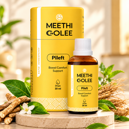 Pileft Piles Drops | 5-Remedy 3X + 6X Advanced Homeopathic Formula for Burning, Itching, Swelling & Bowel Comfort | 30 ml